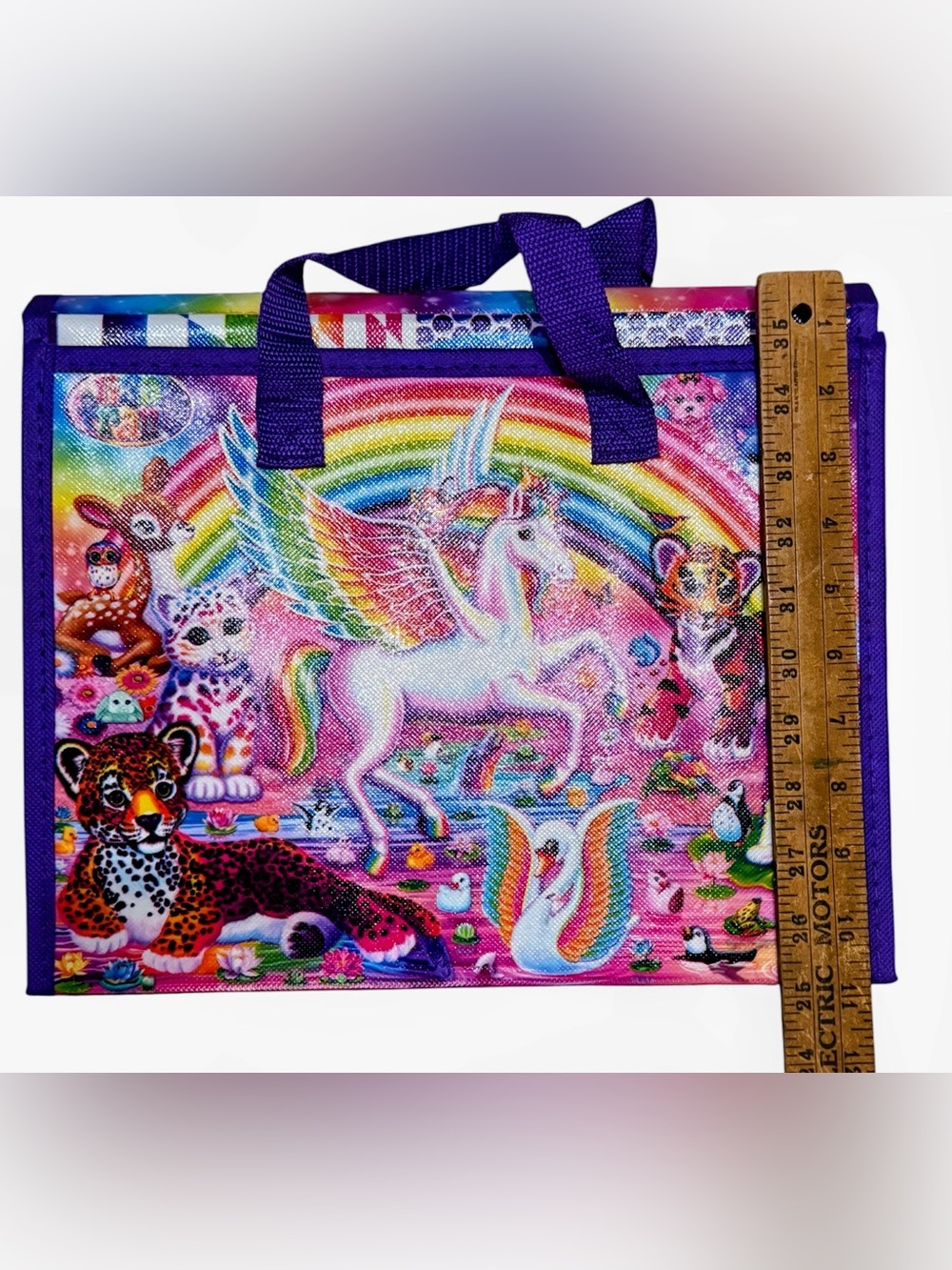 🦄LISA FRANK 2016 Coloring& Activity TriFold Storage Case Unicorn & Friends 11x13